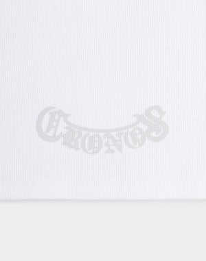 CRONOS RIB SIDE LOGO TANK TOP【WHITE】