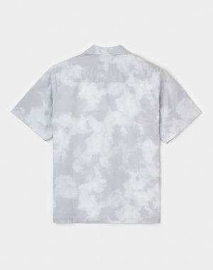 CRONOS ストレッチ オープンカラー S/S シャツ【WHITECAMO】