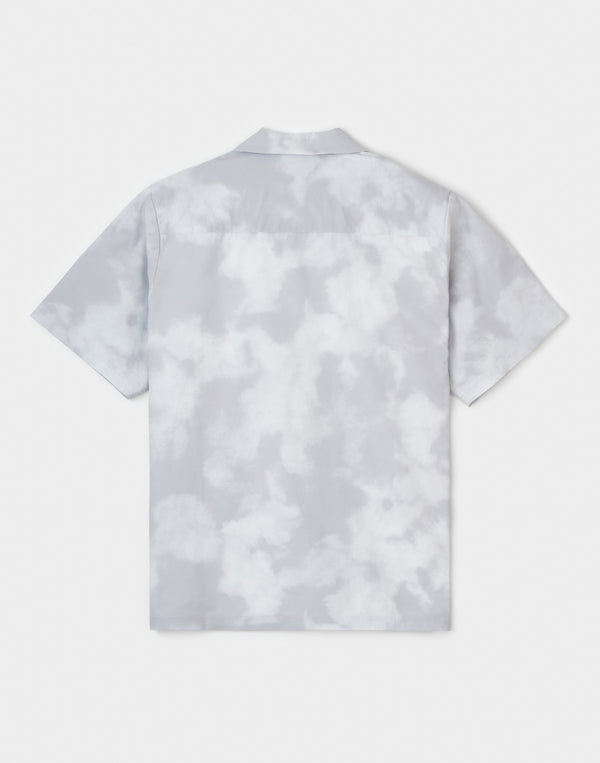 CRONOS ストレッチ オープンカラー S/S シャツ【WHITECAMO】