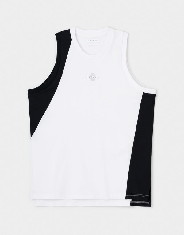 CRONOS SLASH  TANK TOP【WHITE】