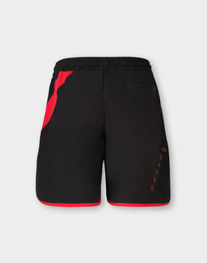 CRONOS SLASH SHORTS【BLACK×RED】
