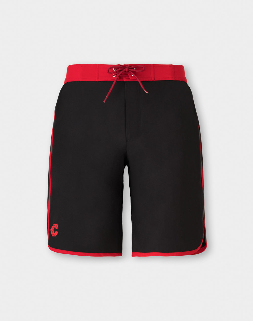 CRONOS CONTRAST WAIST Competition SHORTS【BLACK×RED】