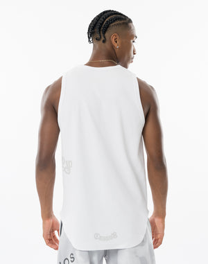 CRONOS RIB SIDE LOGO TANK TOP【WHITE】