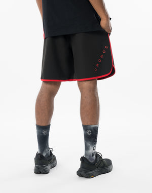 CRONOS SLASH SHORTS【BLACK×RED】