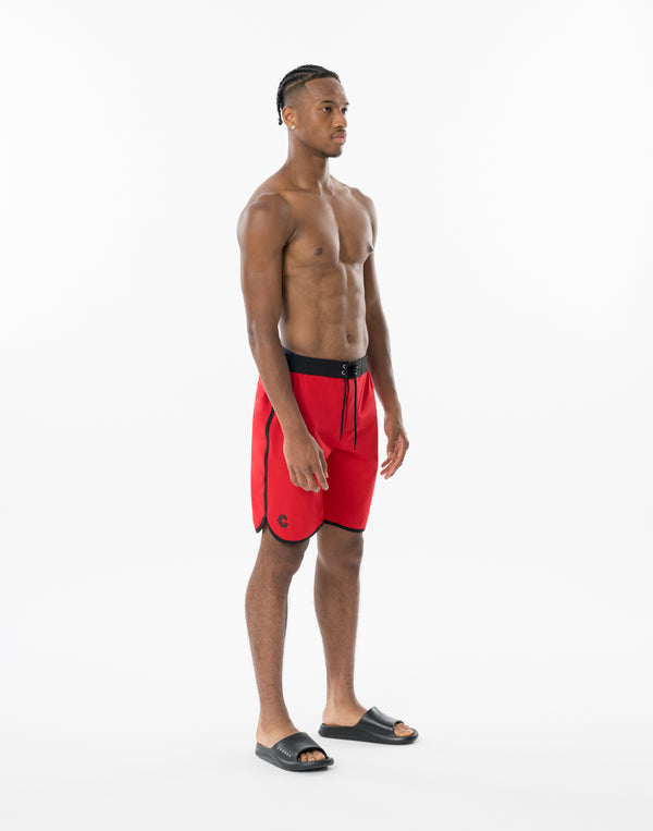CRONOS CONTRAST WAIST Competition SHORTS【RED】