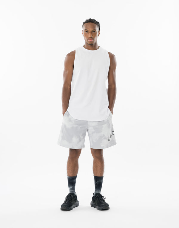 CRONOS RIB SIDE LOGO TANK TOP【WHITE】