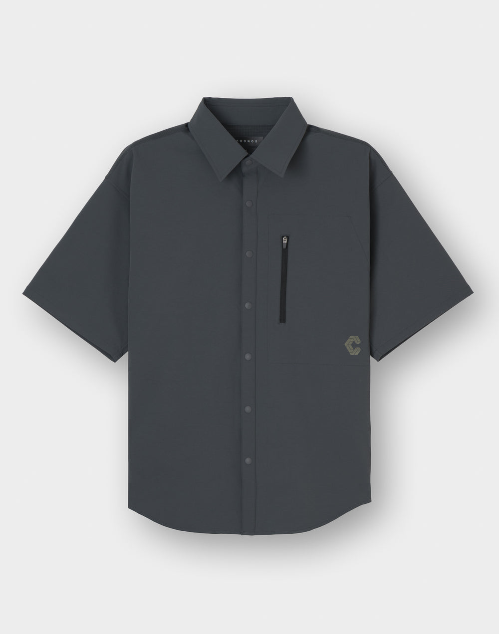 CRONOS TECH VERTICAL ZIP SHIRT【D.GRAY】