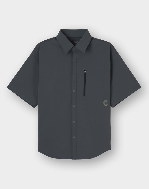 CRONOS TECH VERTICAL ZIP SHIRT【D.GRAY】