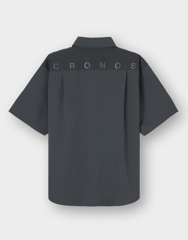 CRONOS TECH VERTICAL ZIP SHIRT【D.GRAY】