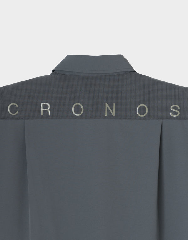 CRONOS TECH VERTICAL ZIP SHIRT【D.GRAY】