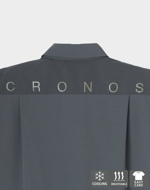 CRONOS TECH VERTICAL ZIP SHIRT【D.GRAY】