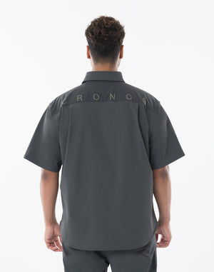 CRONOS TECH VERTICAL ZIP SHIRT【D.GRAY】