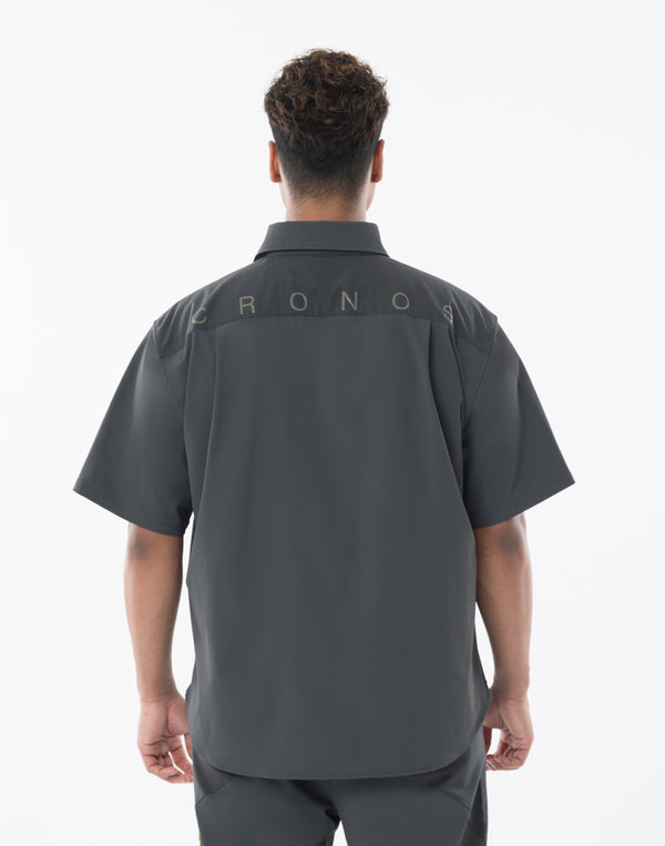CRONOS TECH VERTICAL ZIP SHIRT【D.GRAY】