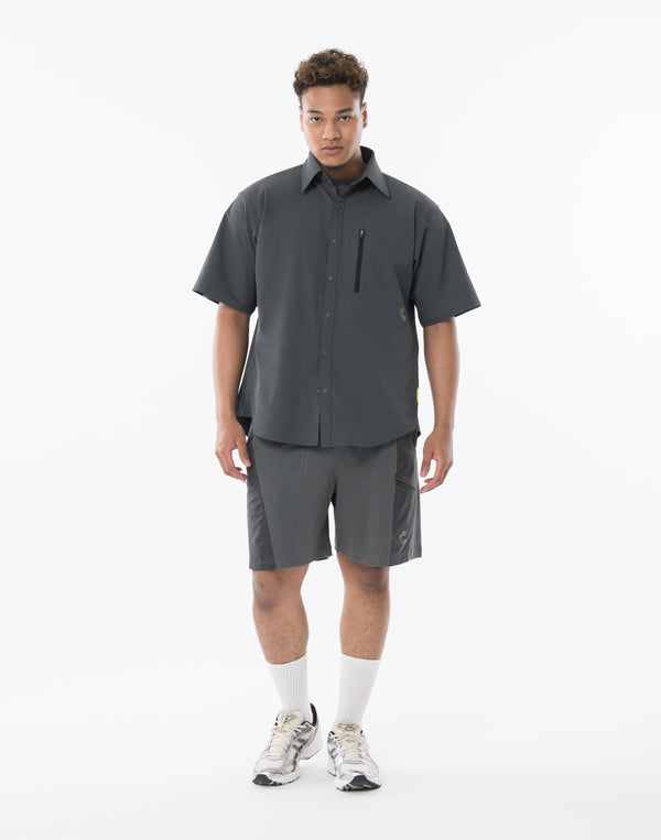 CRONOS TECH VERTICAL ZIP SHIRT【D.GRAY】