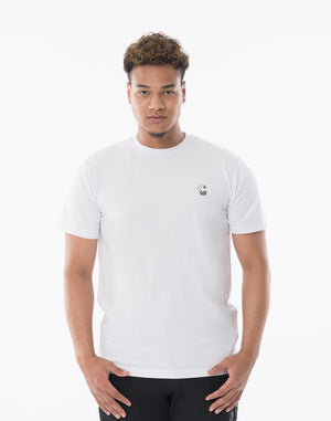 CRONOS Vertical Signature  Logo Regularfit T-SHIRT【WHITE】