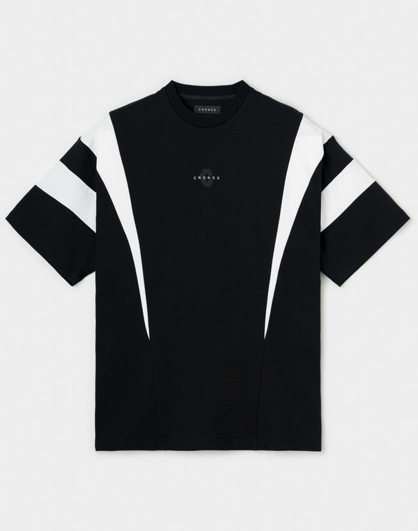CRONOS DUAL TECH OVERSIZE S/S TEE【BLACK】