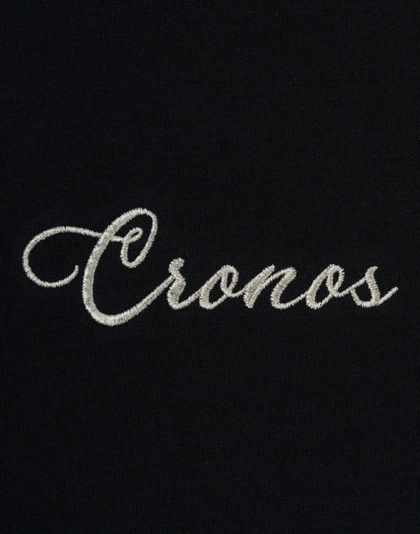 CRONOS SCRIPT SIDE L/S TEE 【BLACK】