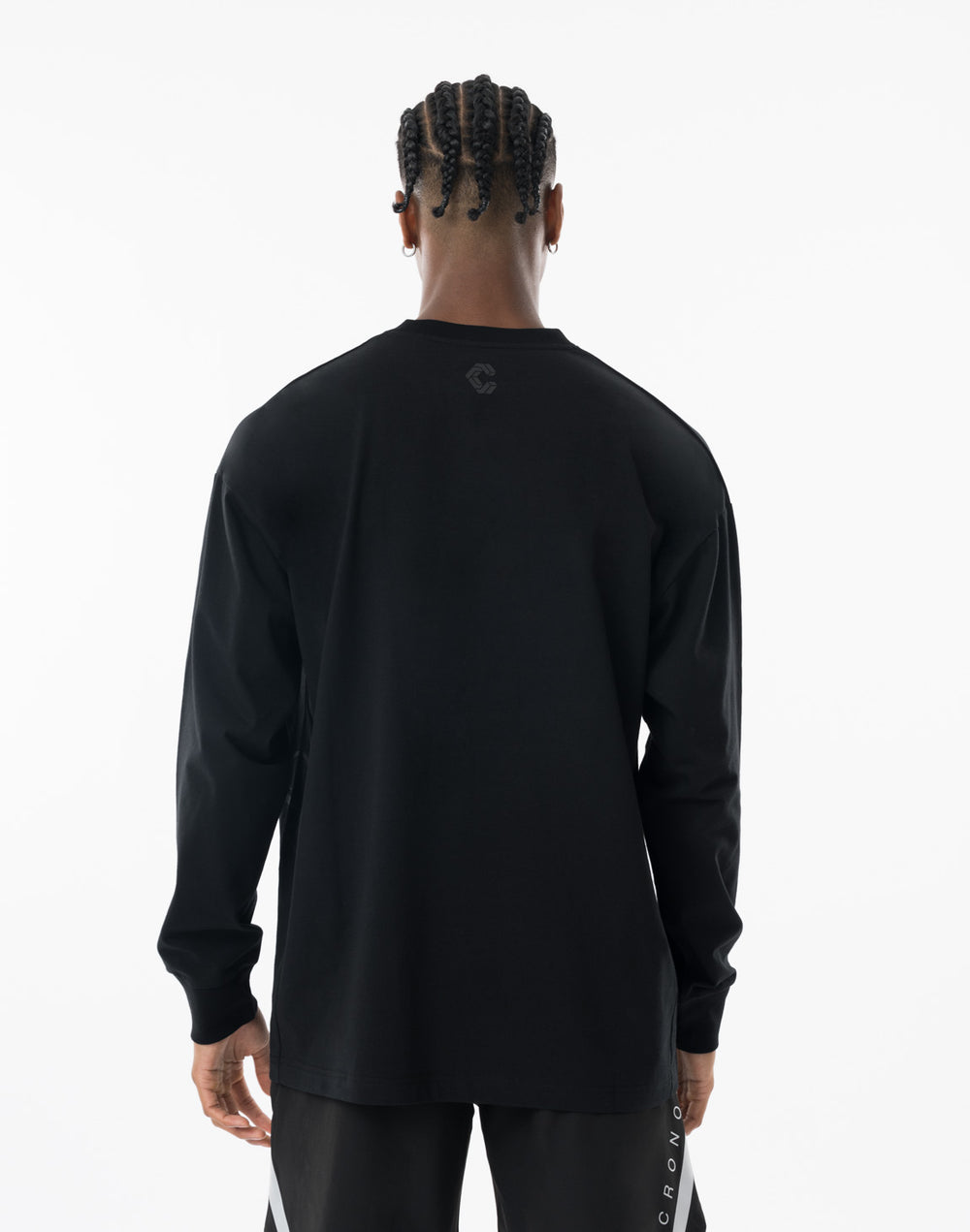 CRONOS SCRIPT SIDE L/S TEE 【BLACK】