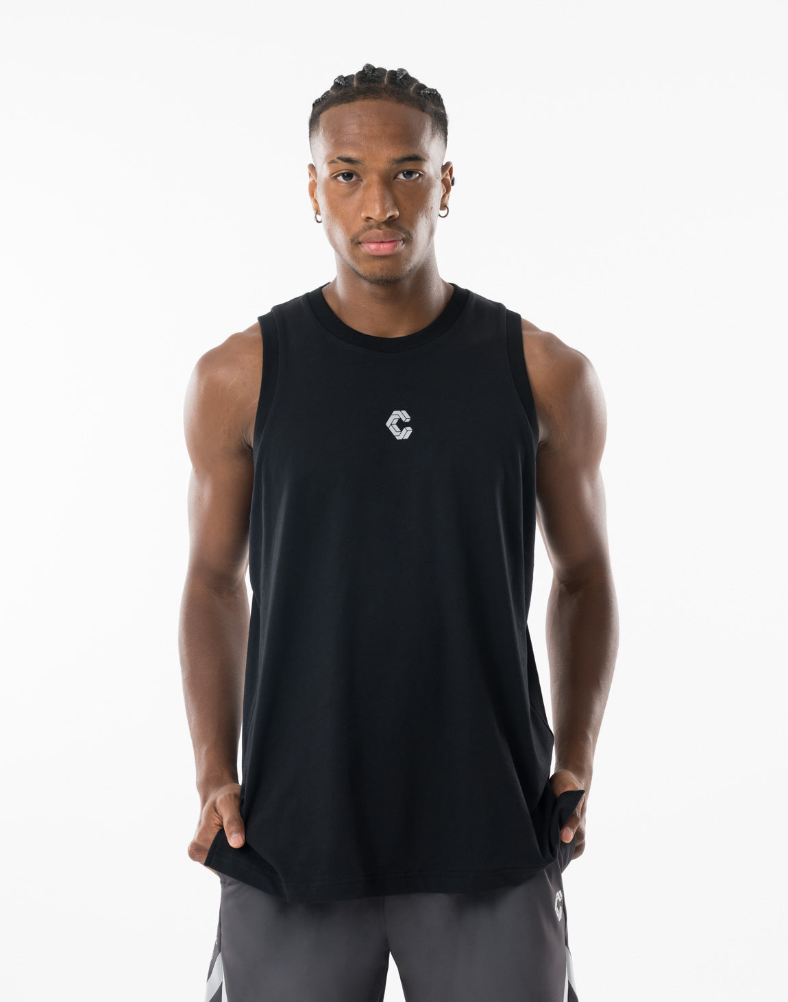 CRONOS REFLECT LINE SLEEVELESS【BLACK】