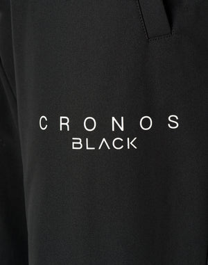 CRONOS BLACK ACTIVE FIT  PANTS【BLACK×WHITE】