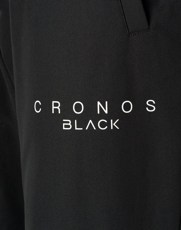 CRONOS BLACK ACTIVE FIT  PANTS【BLACK×WHITE】