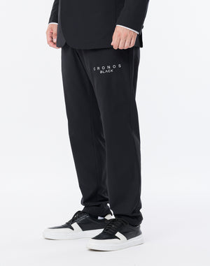 CRONOS BLACK ACTIVE FIT  PANTS【BLACK×WHITE】