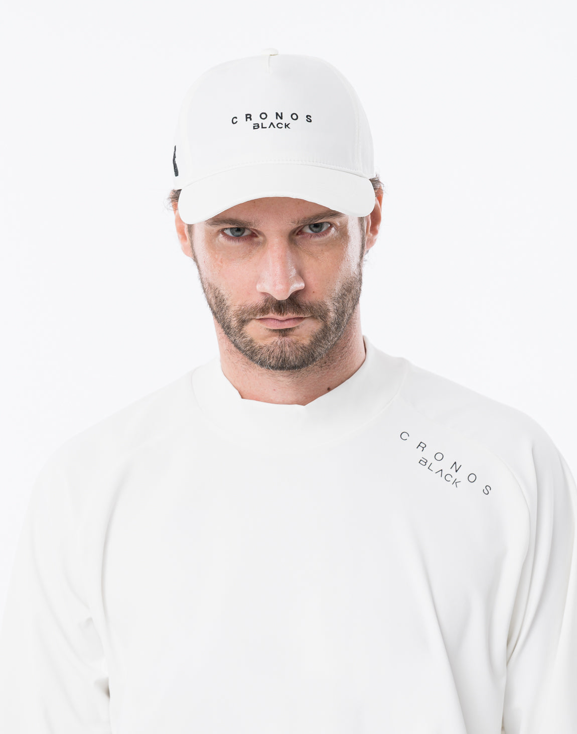 CRONOS BLACK MINIMAL LOGO CAP【WHITE】
