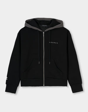 CRONOS WOMEN BoxFit  Hoodie【BLACK】