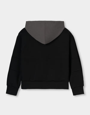 CRONOS WOMEN BoxFit  Hoodie【BLACK】