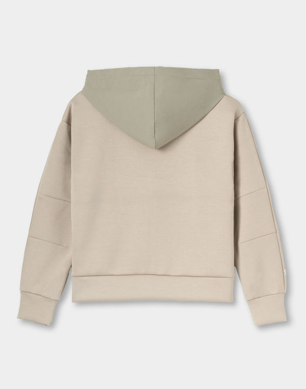 CRONOS WOMEN BoxFit  Hoodie【BEIGE】