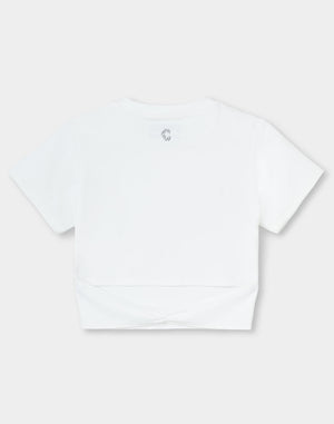 CRONOS WOMEN Motion Crop T-SHIRT 【WHITE】