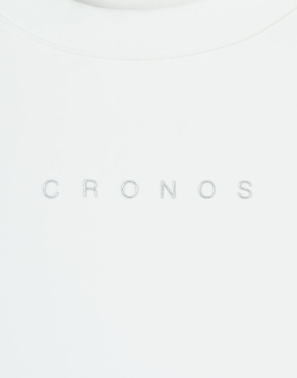 CRONOS WOMEN Motion Crop T-SHIRT 【WHITE】