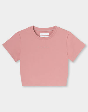 CRONOS WOMEN Motion Crop T-SHIRT 【PINK】