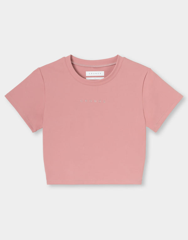 CRONOS WOMEN Motion Crop T-SHIRT 【PINK】
