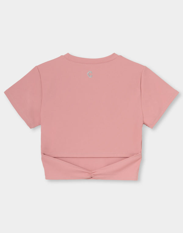 CRONOS WOMEN Motion Crop T-SHIRT 【PINK】