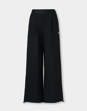 CRONOS WOMEN FlowTuck Wide Pants【BLACK】