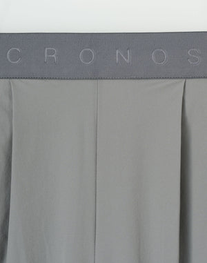 CRONOS WOMEN FlowTuck Wide Pants【GRAY】