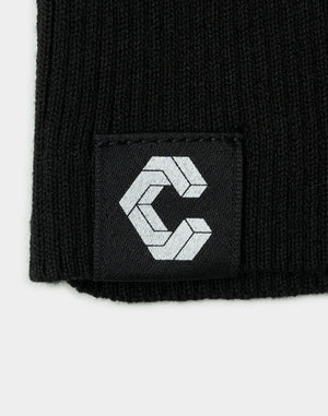 CRONOS WOMEN Flex Rib Knit Pants【BLACK】