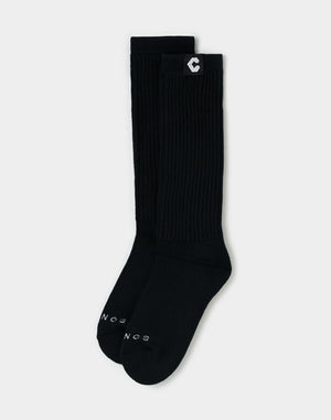 CRONOS WOMEN LooseFit Socks【BLACK】