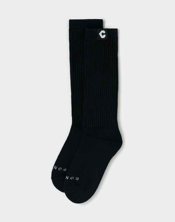CRONOS WOMEN LooseFit Socks【BLACK】