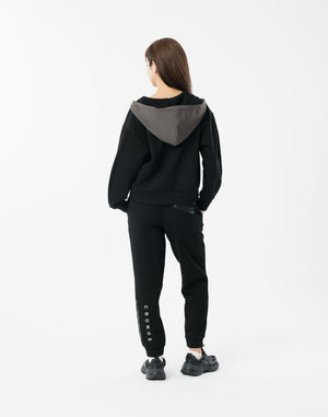 CRONOS WOMEN BoxFit  Hoodie【BLACK】