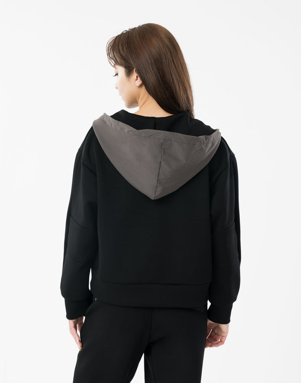 CRONOS WOMEN BoxFit  Hoodie【BLACK】