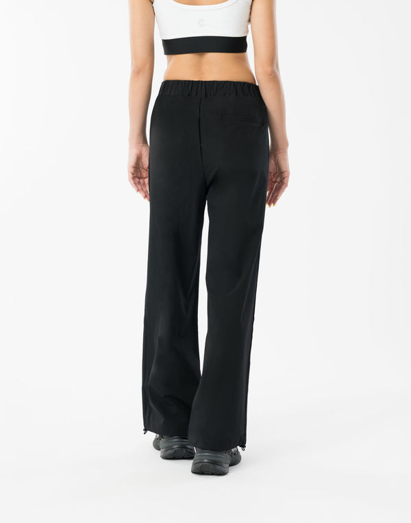 CRONOS WOMEN FlowTuck Wide Pants【BLACK】