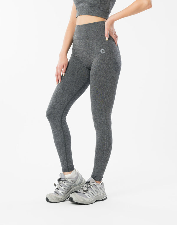 CRONOS WOMEN STYLE UP LEGGINGS【GRAY】