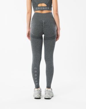 CRONOS WOMEN STYLE UP LEGGINGS【GRAY】