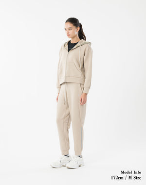 CRONOS WOMEN BoxFit  Hoodie【BEIGE】