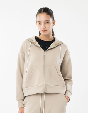 CRONOS WOMEN BoxFit  Hoodie【BEIGE】