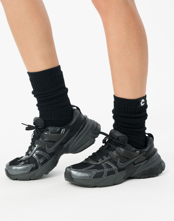 CRONOS WOMEN LooseFit Socks【BLACK】