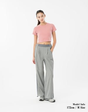 CRONOS WOMEN Motion Crop T-SHIRT 【PINK】