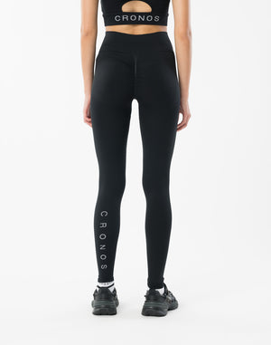 CRONOS WOMEN STYLE UP LEGGINGS【BLACK】